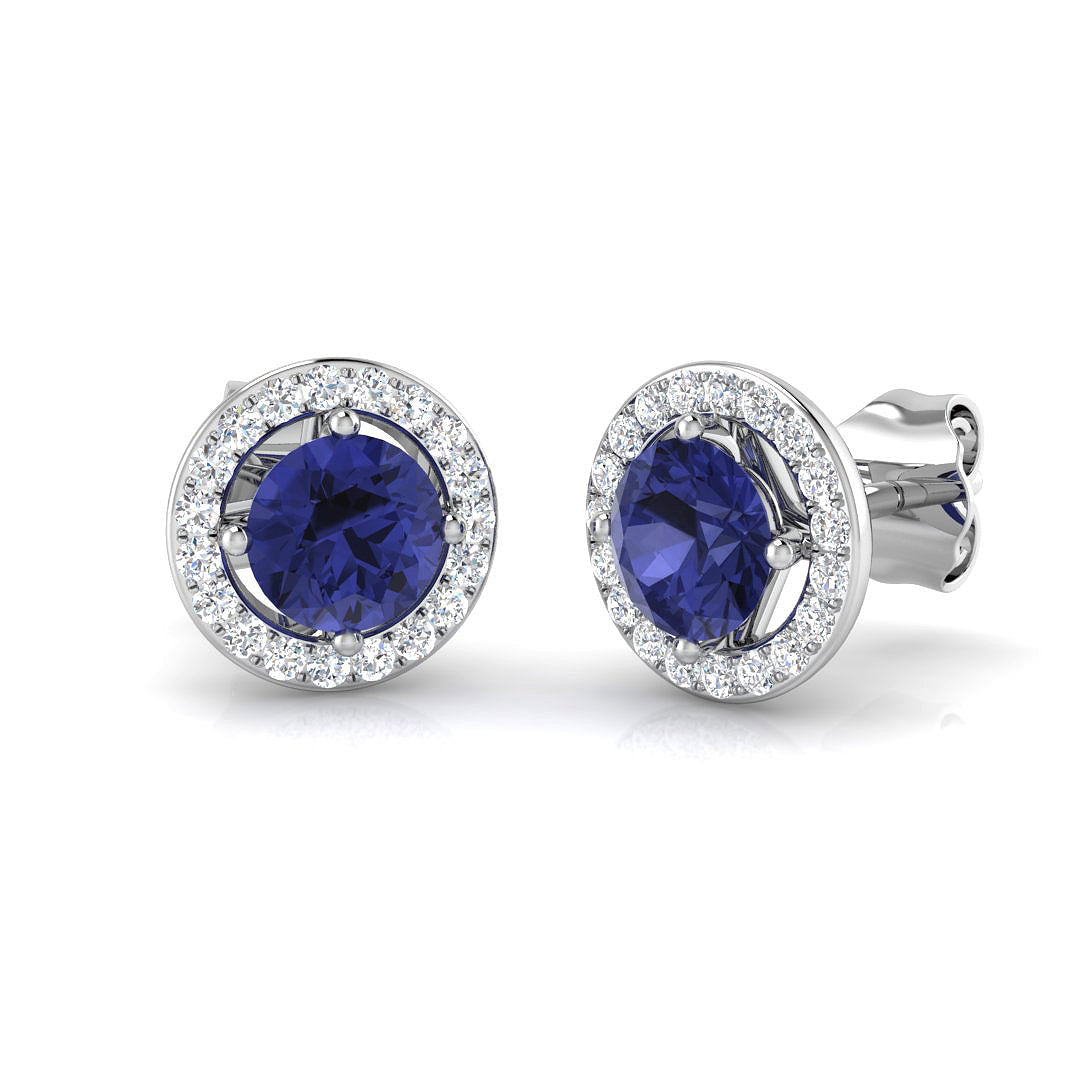 Tanzanite Diamond Ring 1.43ct – BJE0030~TZ – 18k White Gold