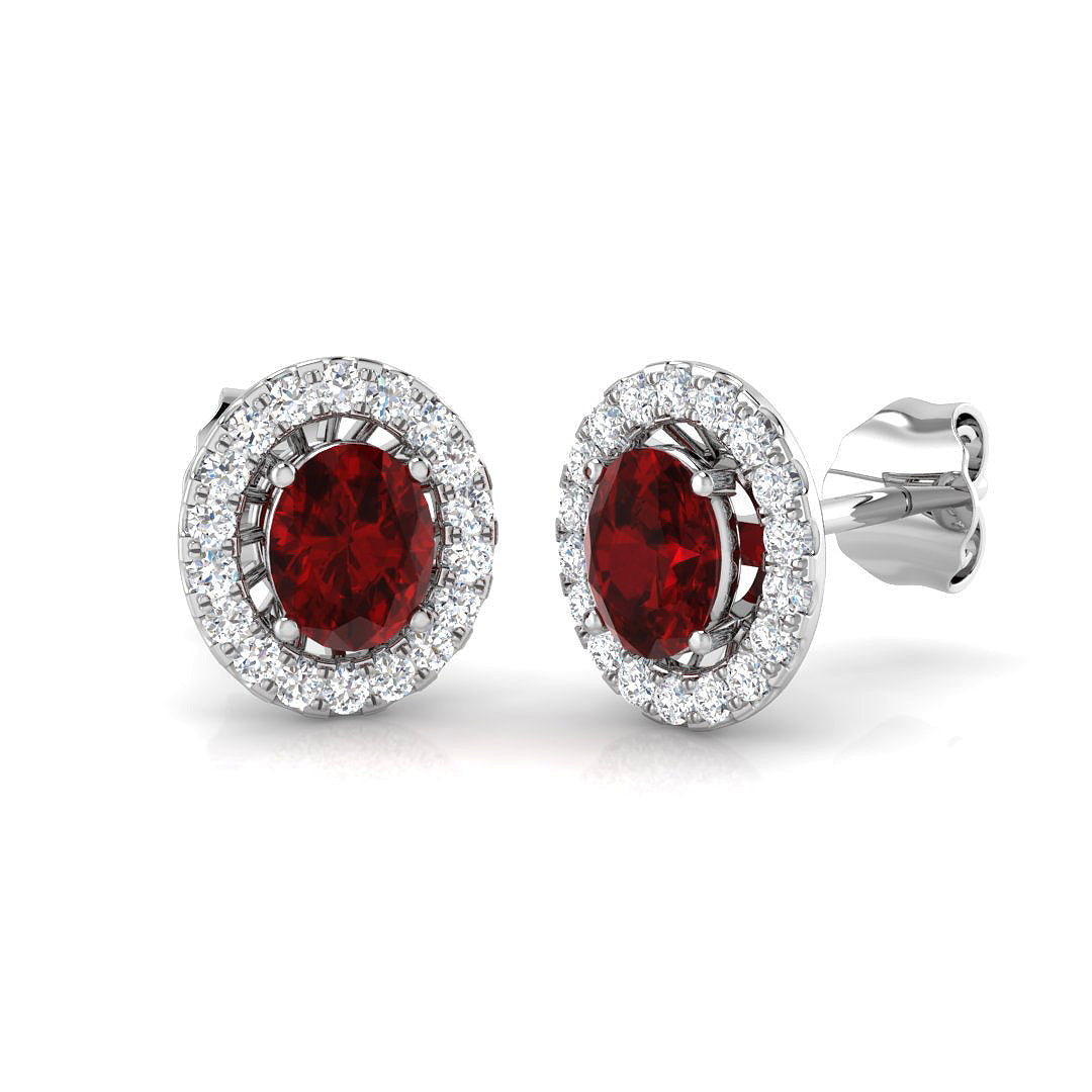 Ruby Diamond Ring 0.15ct–1.01ct – BJE0073~RY – 18k White Gold