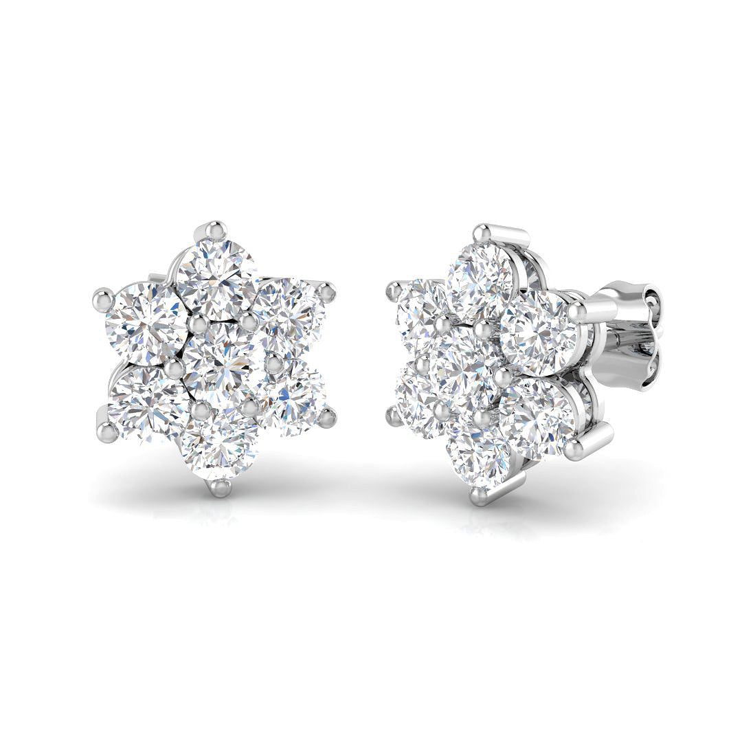 Cluster Diamond Ring 2.0ct – BJE0077 – 18k White Gold