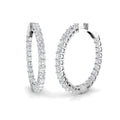 Hoops Diamond Ring 3.0ct – BJE008D – 18k White Gold