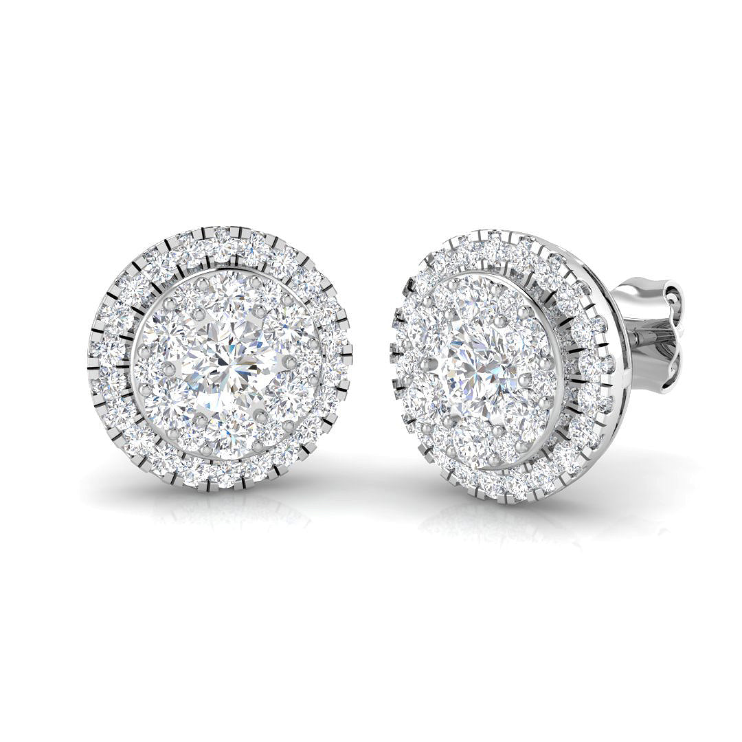 Cluster Diamond Ring 1.26ct–1.69ct – BJE0129 – 18k White Gold