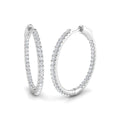Hoops Diamond Ring 0.62ct–0.97ct – SE5199 – 18k White Gold