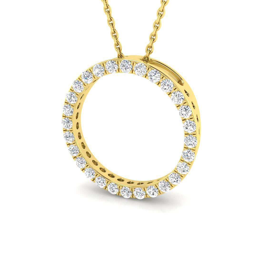 Circle of Life Diamond Ring 0.24ct – BJP0030 – 18k Yellow Gold