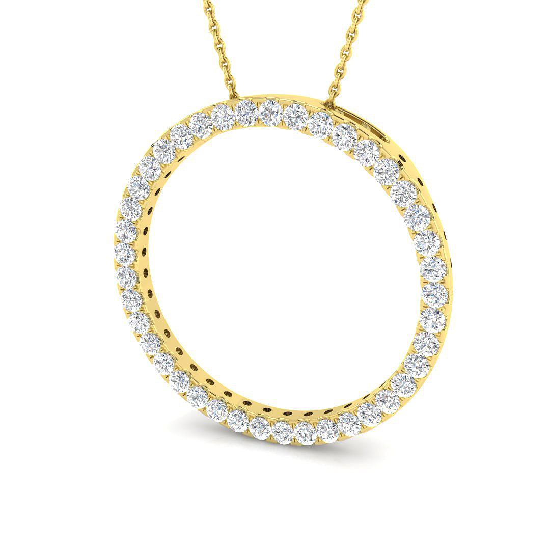 Circle of Life Diamond Ring 1.04ct – BJP0116 – 18k Yellow Gold