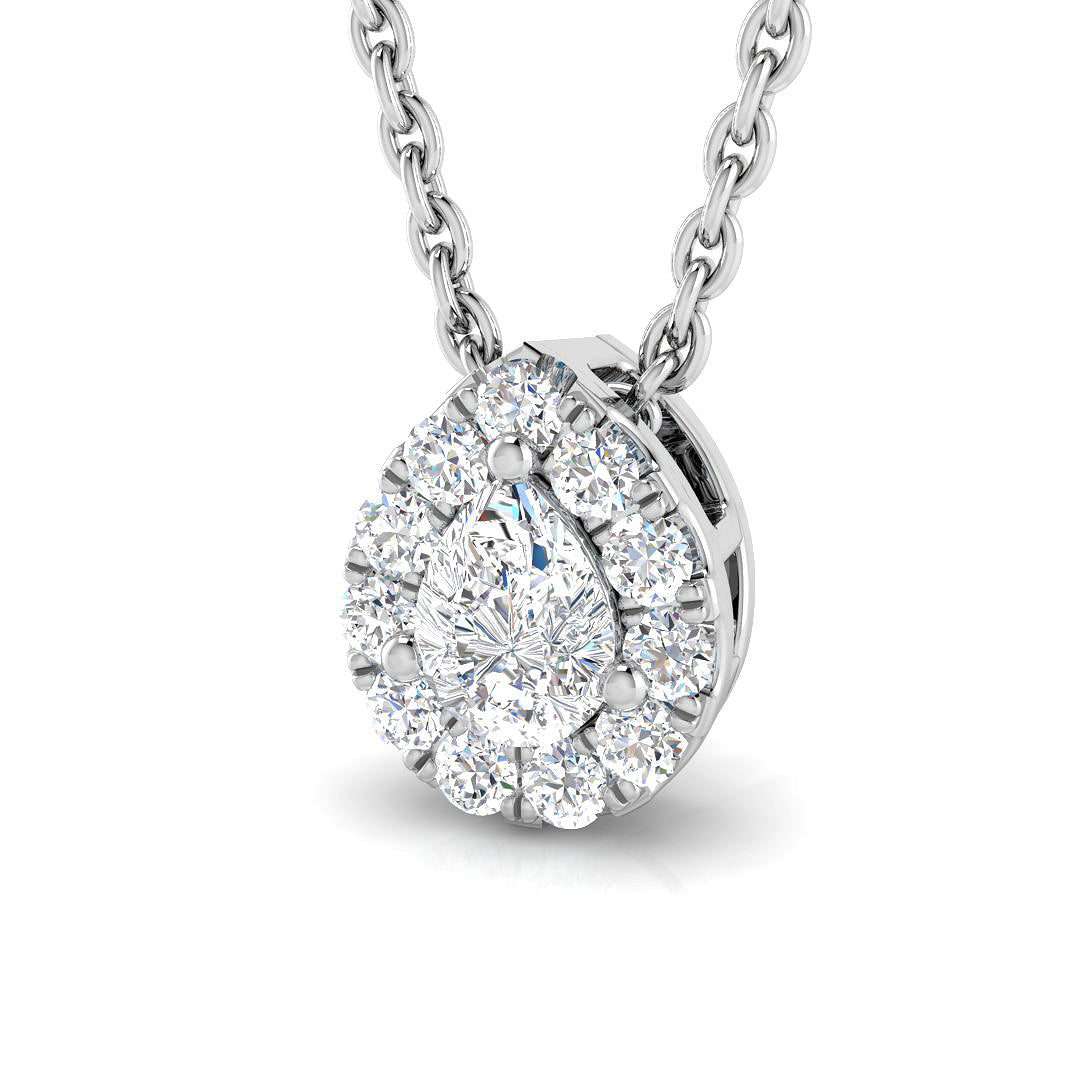 Halo Diamond Ring 0.2ct–2.07ct – SP6200 – 18k White Gold