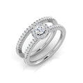Halo Diamond Ring 0.11ct–0.58ct – BJR0166 – 18k White Gold