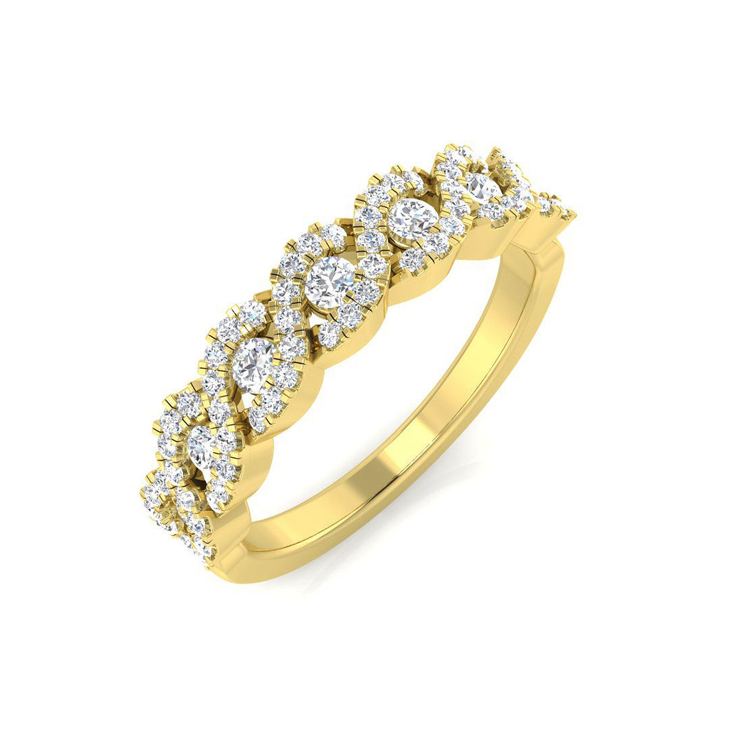 Fancy Diamond Ring 0.45ct–0.6ct – BJR0316 – 18k Yellow Gold