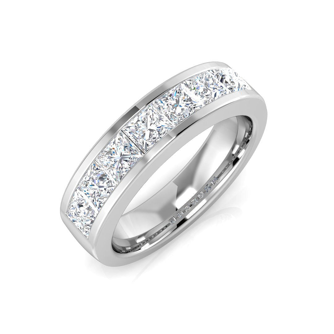 Half Eternity Diamond Ring 1.09ct – BJR0400 – 18k White Gold