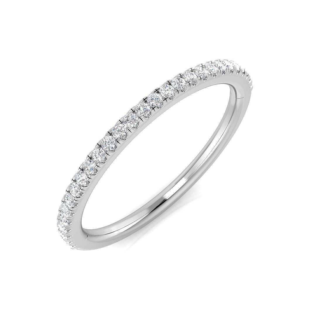 Half Eternity Diamond Ring 0.19ct–0.2ct – BJR0457 – 18k White Gold