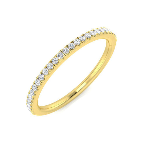 Half Eternity Diamond Ring 0.19ct–0.2ct – BJR0457 – 18k Yellow Gold