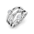 Bubble Diamond Ring 0.42ct–1.45ct – SR813 – 18k White Gold