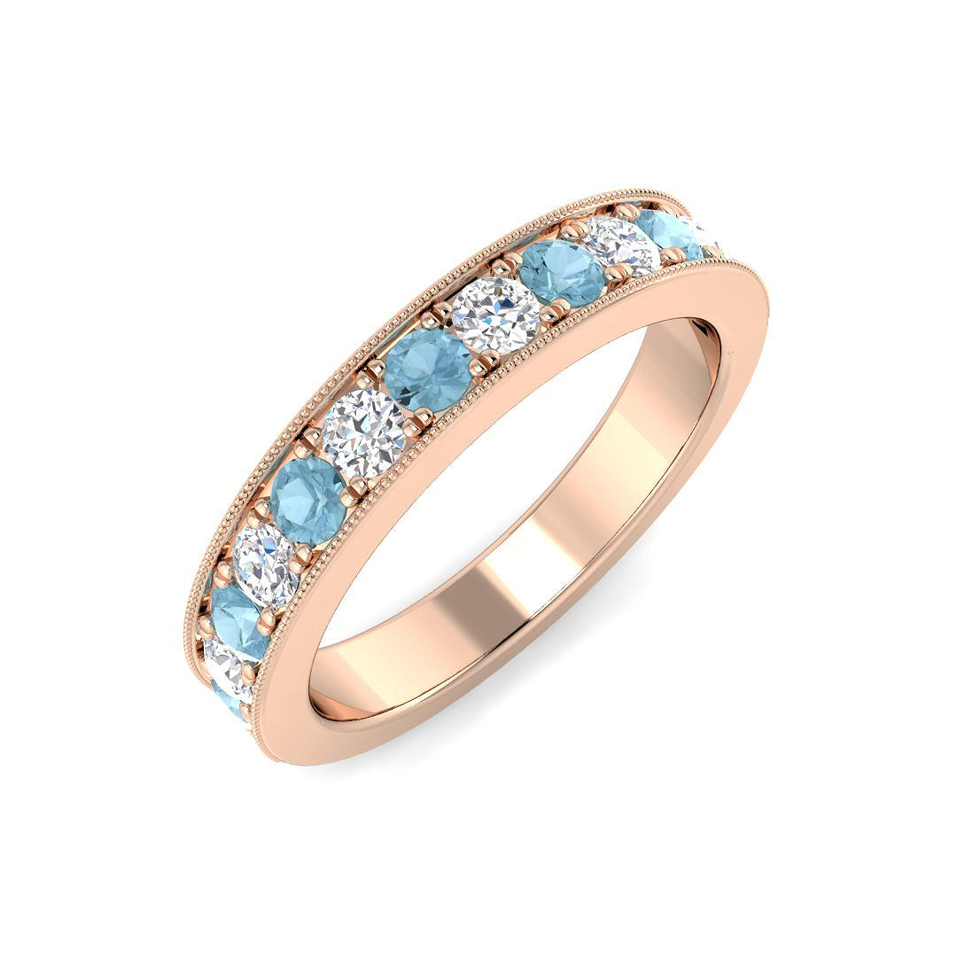 Eternity Diamond Ring 0.62ct – BJR0496~AQ – 18k Rose Gold