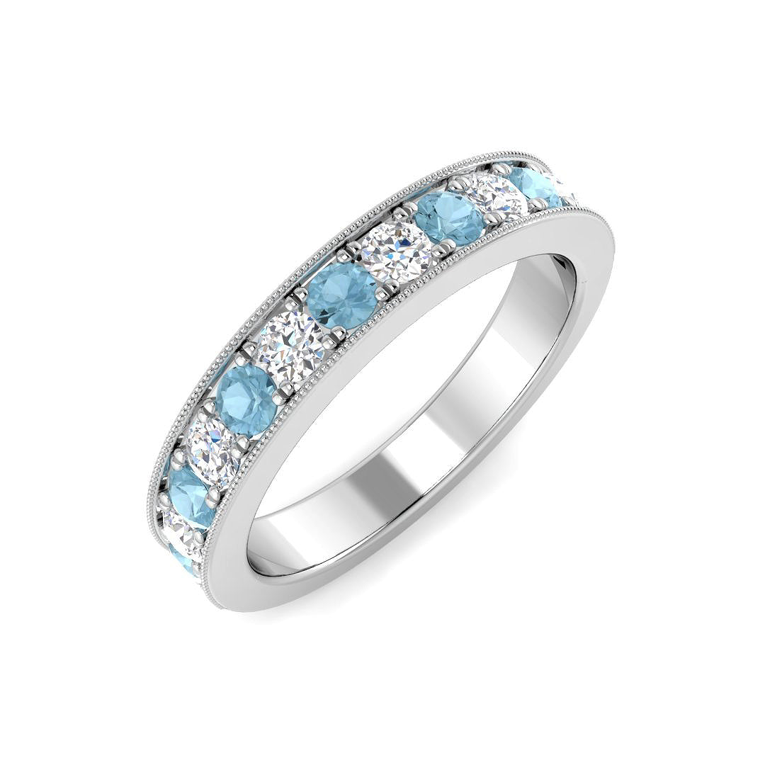 Eternity Diamond Ring 0.62ct – BJR0496~AQ – 18k White Gold