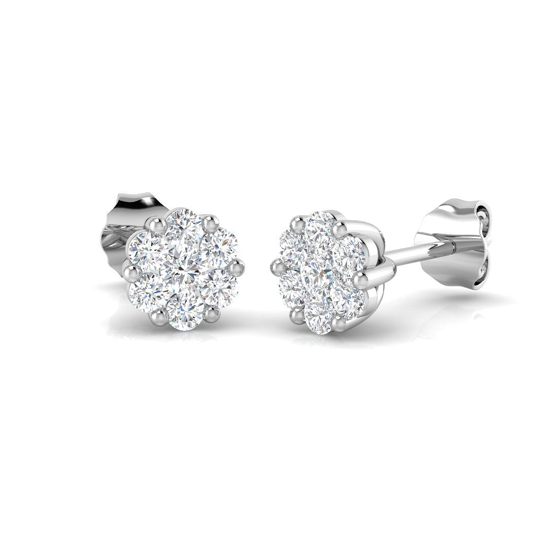 Cluster Diamond Ring 0.48ct – DNE0258 – 18k White Gold