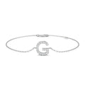 Initials Diamond Ring 0.14ct – SB2514-G – 18k White Gold