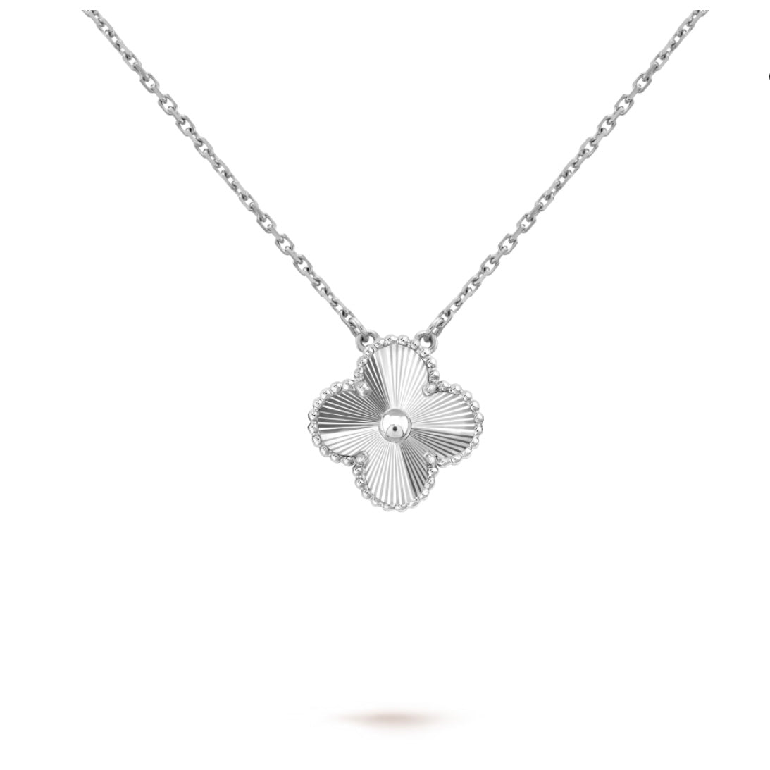 Heritage Bloom Necklace - Solid White Gold