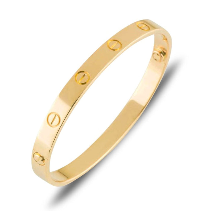 Classic Bolt Bangle - Yellow Gold