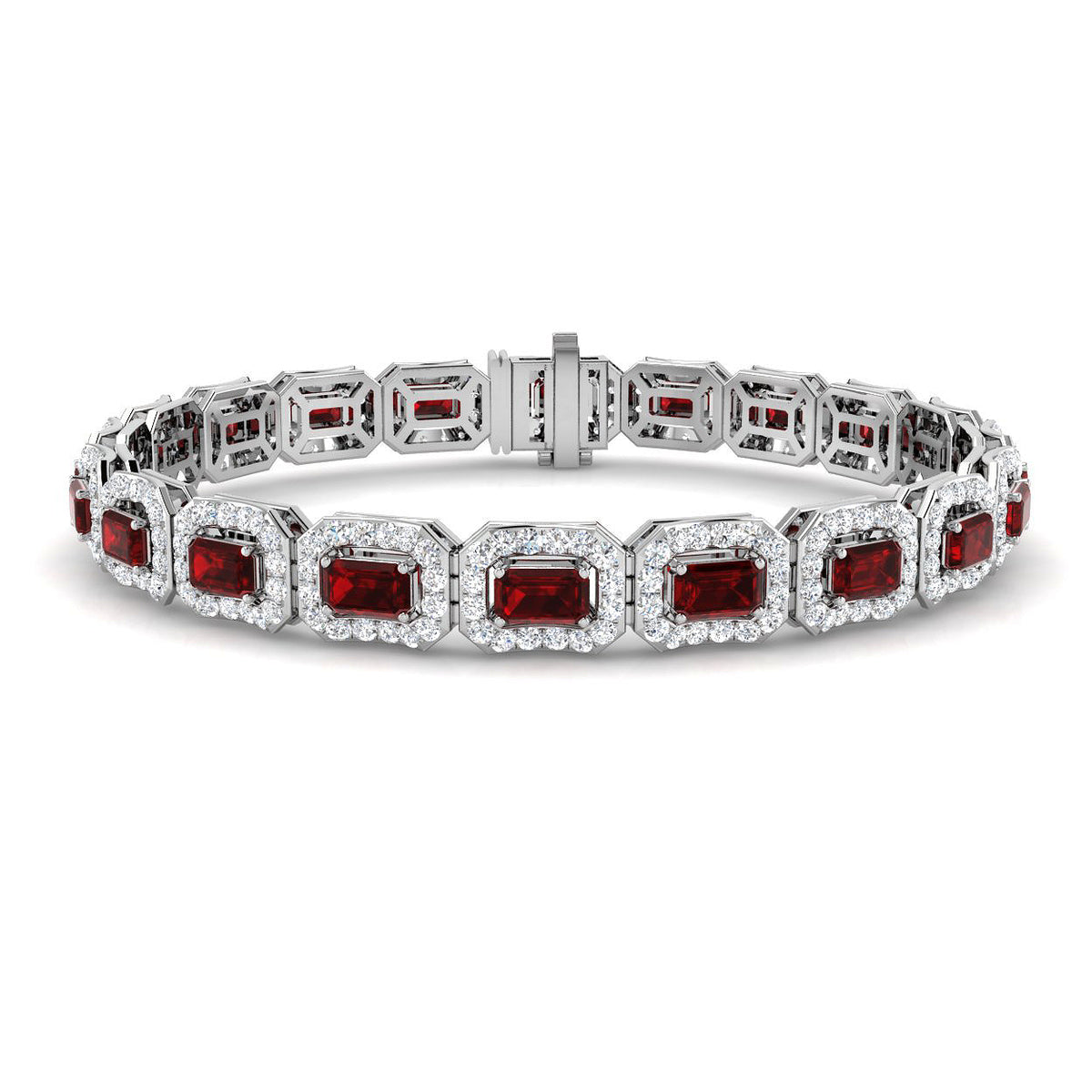 Ruby Diamond Ring 8.99ct–9.28ct – SB1773~RY – 18k White Gold