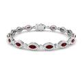 Ruby Diamond Ring 6.78ct – SB1948~RY – 18k White Gold