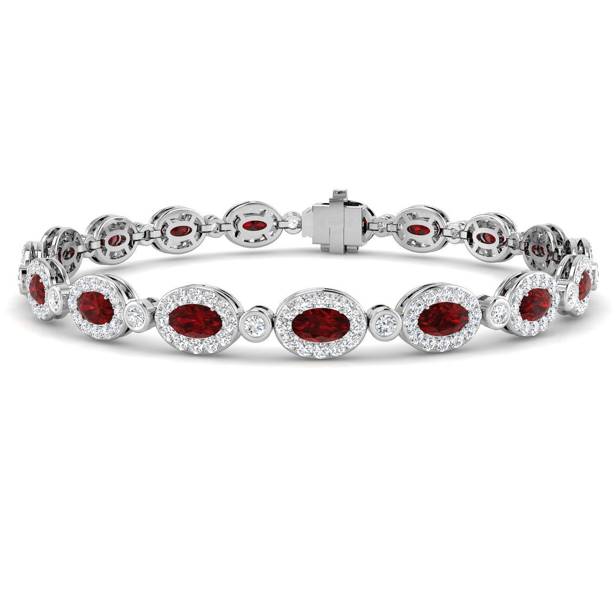Ruby Diamond Ring 8.1ct – SB1910~RY – 18k White Gold