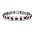 Ruby Diamond Ring 10.85ct – SB2018~RY – 18k White Gold