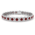 Ruby Diamond Ring 10.9ct – SB2023~RY – 18k White Gold