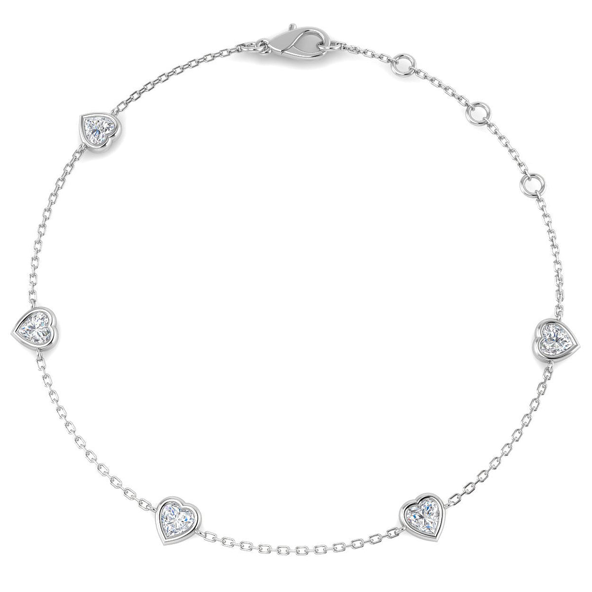 Spectacle & Solitaire Diamond Ring 0.53ct – SB2150A – 18k White Gold