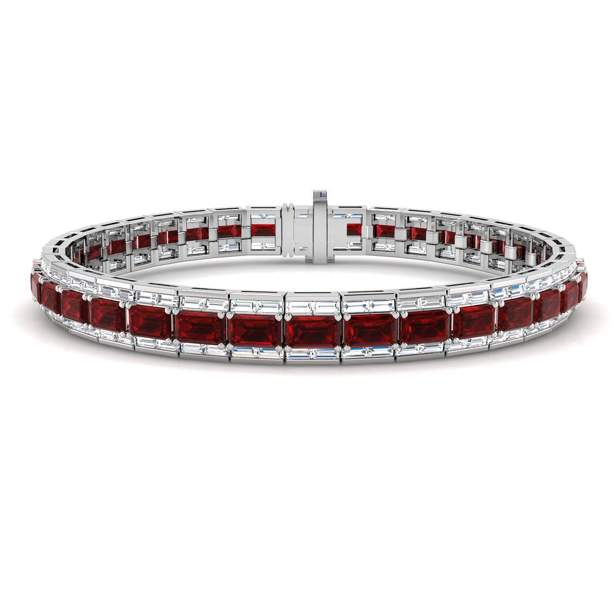 Ruby Diamond Ring 15.28ct – SB2259~RY – 18k White Gold