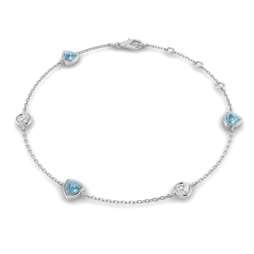 Aquamarine Diamond Ring 1.43ct – SB2419~AQ – 18k White Gold