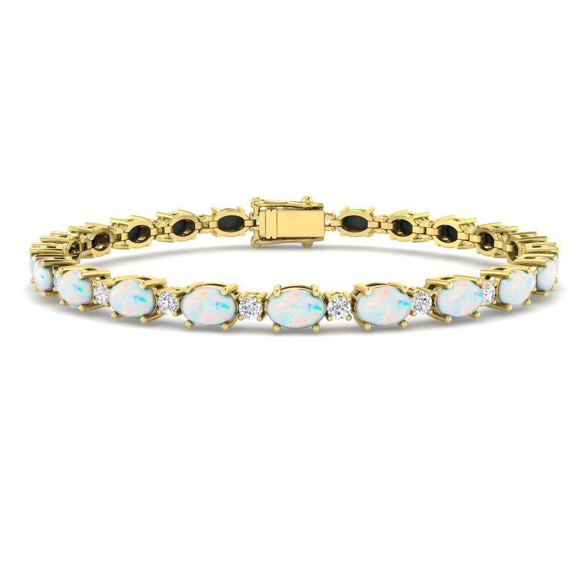 Opal Diamond Ring 8.63ct – SB2435~OPAL – 18k Yellow Gold