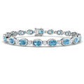 Blue Topaz Diamond Ring 10.45ct – SB2561 – 18k White Gold