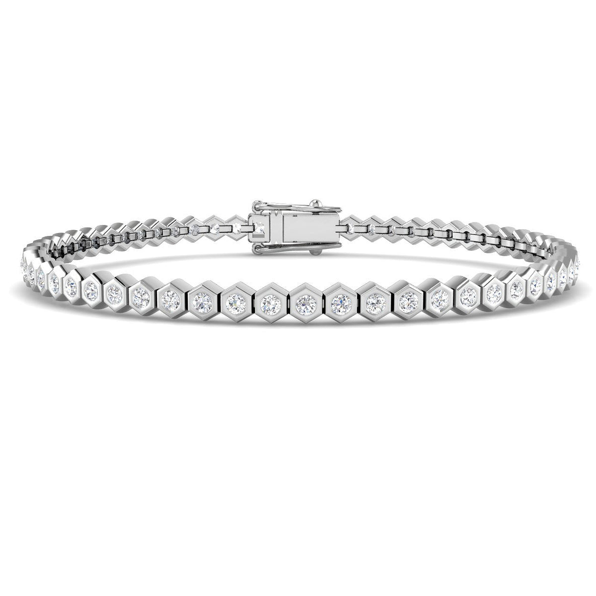 Tennis Diamond Ring 1.52ct–2.94ct – SB2675 – 18k White Gold