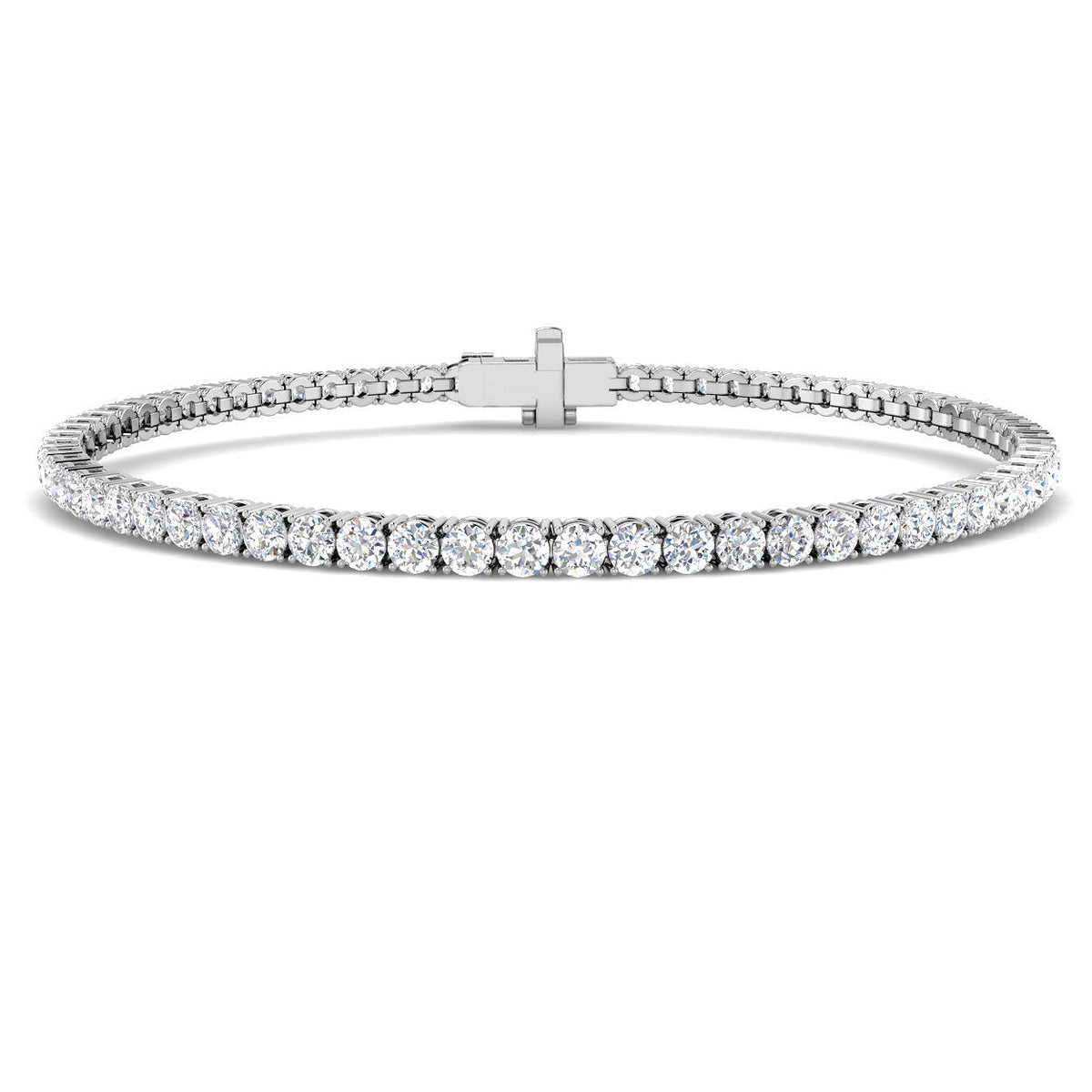 Tennis Lab-Grown Diamond Ring 3.06ct – SB2713 – 18k White Gold