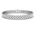 Tennis Diamond Ring 8.21ct – SB2807 – 18k White Gold