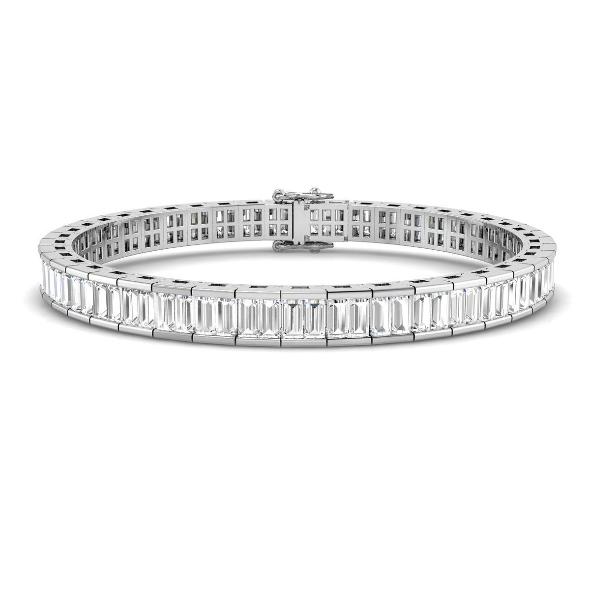 Baguette & Brilliant Lab-Grown Diamond Ring 8.15ct – SB400-8CTS – 18k White Gold