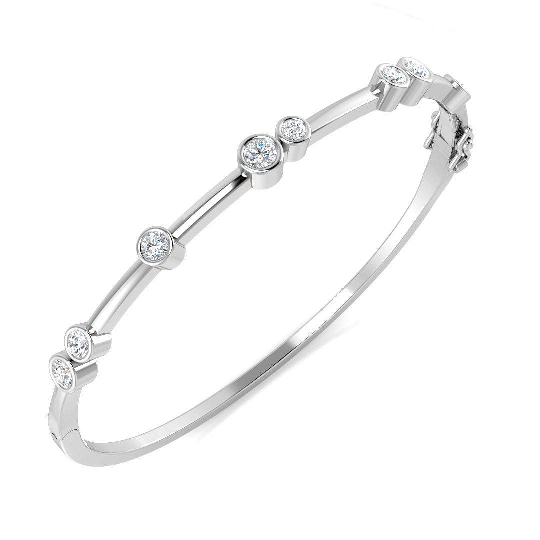 Bubble Diamond Ring 1.1ct – SBK1059 – 18k White Gold