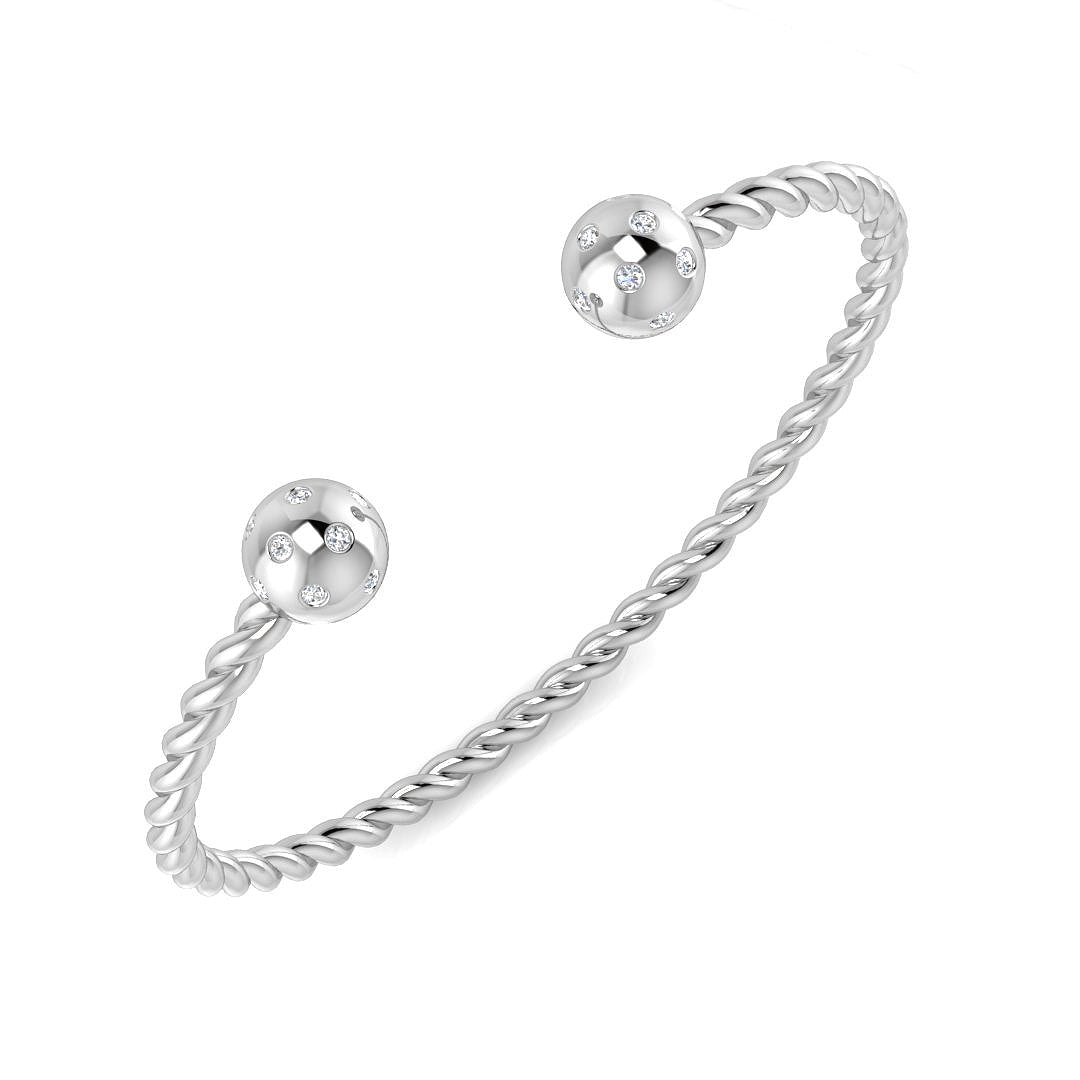 Torque Diamond Ring 0.47ct – SBK1084 – 18k White Gold