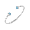 Gemstone Torque Diamond Ring 3.22ct – SBK1087~AQ – 18k White Gold