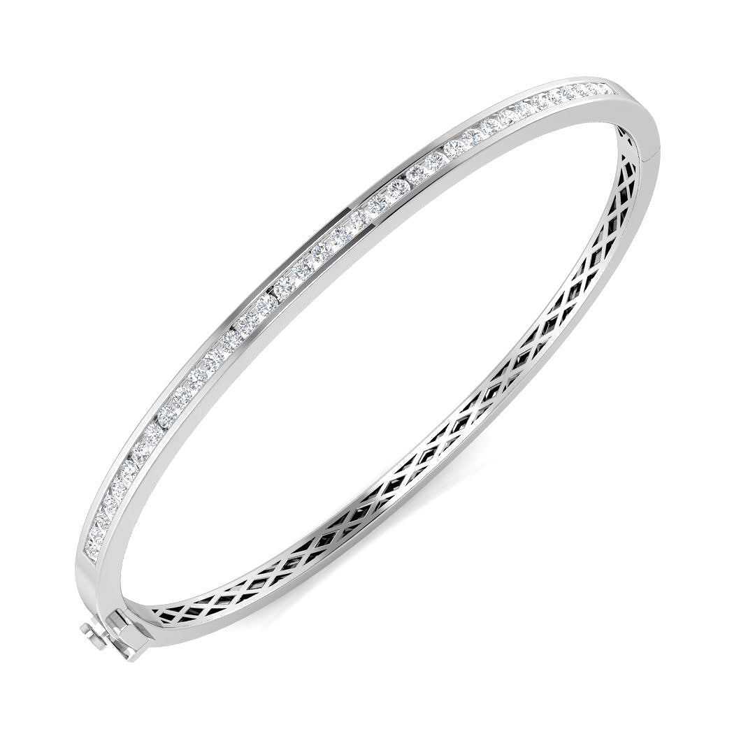 Channel Set Diamond Ring 0.75ct–1.92ct – SBK1033 – 18k White Gold