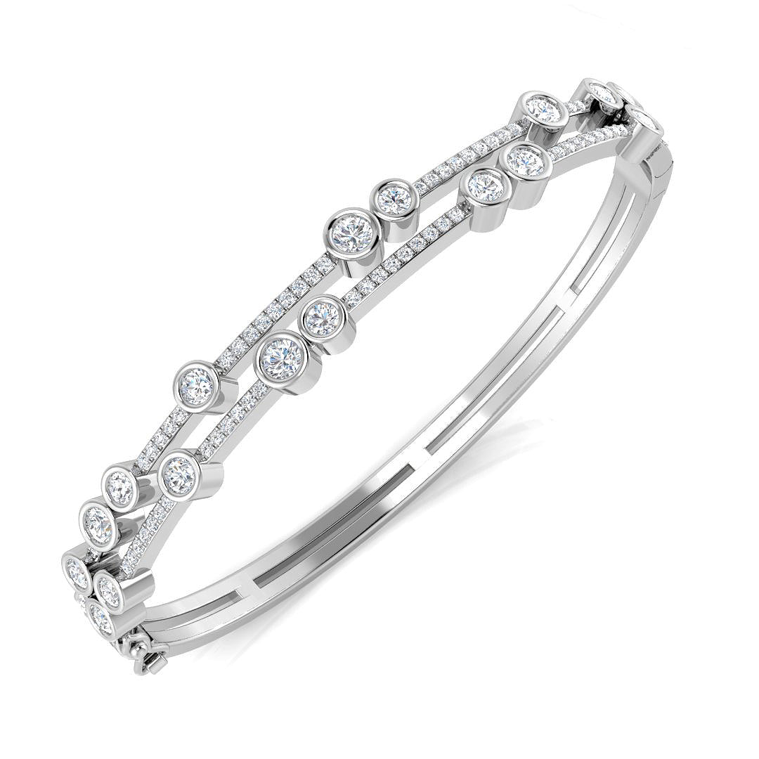 Bubble Diamond Ring 2.55ct–3.53ct – SBK983 – 18k White Gold