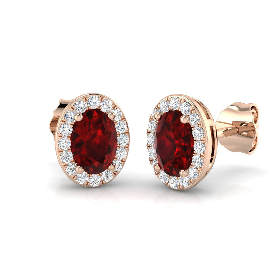 Halo Diamond Ring 1.25ct – SE4571~RY – 18k Rose Gold