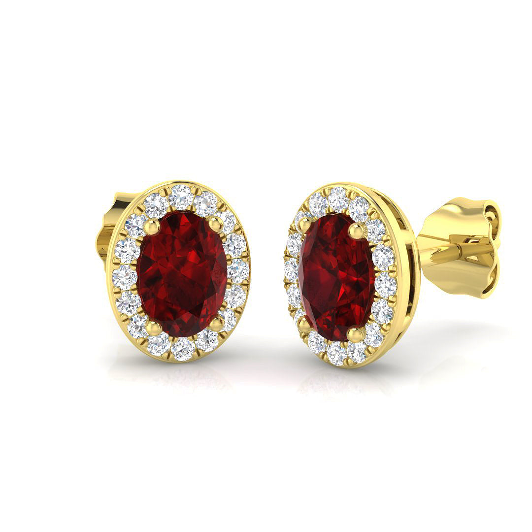 Halo Diamond Ring 1.25ct – SE4571~RY – 18k Yellow Gold