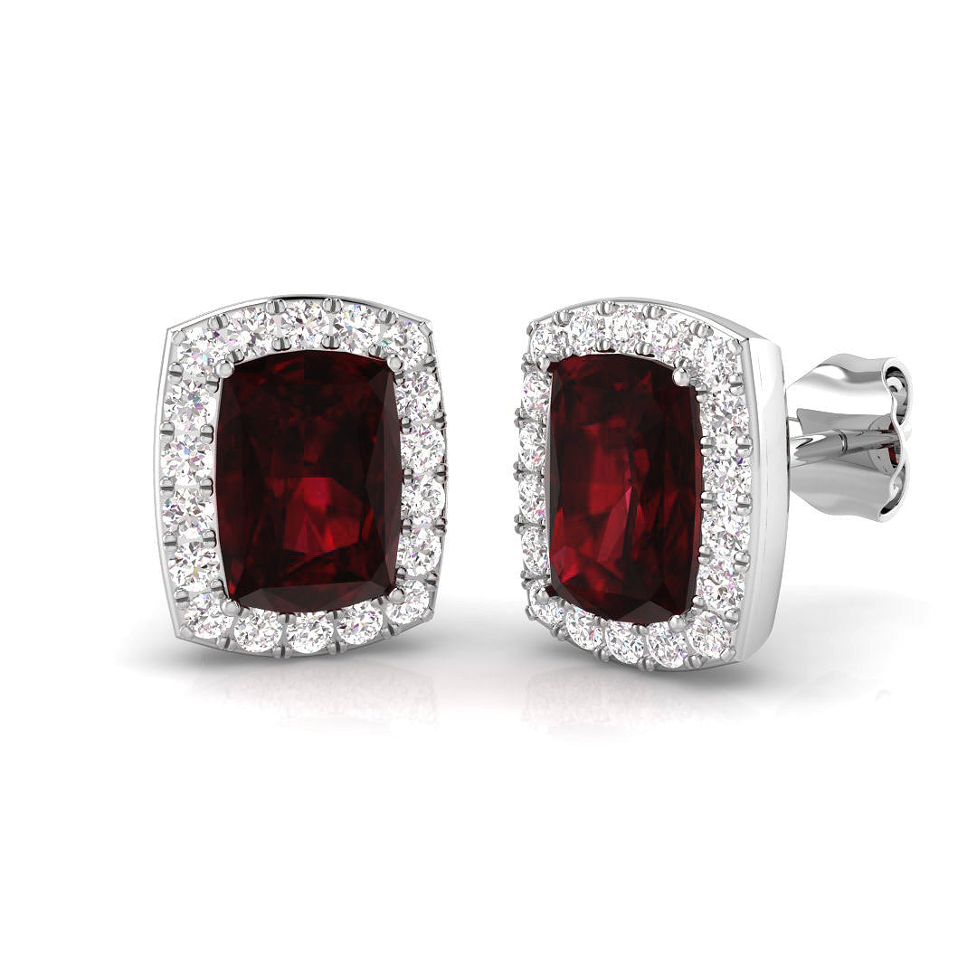 Ruby Diamond Ring 2.14ct – SE4697~RY – 18k White Gold