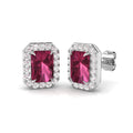 Pink Tourmaline Diamond Ring 2.31ct – SE4891A~PKT – 18k White Gold