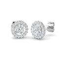 Halo Diamond Ring 1.23ct – SE5375-5.0MM – 18k White Gold