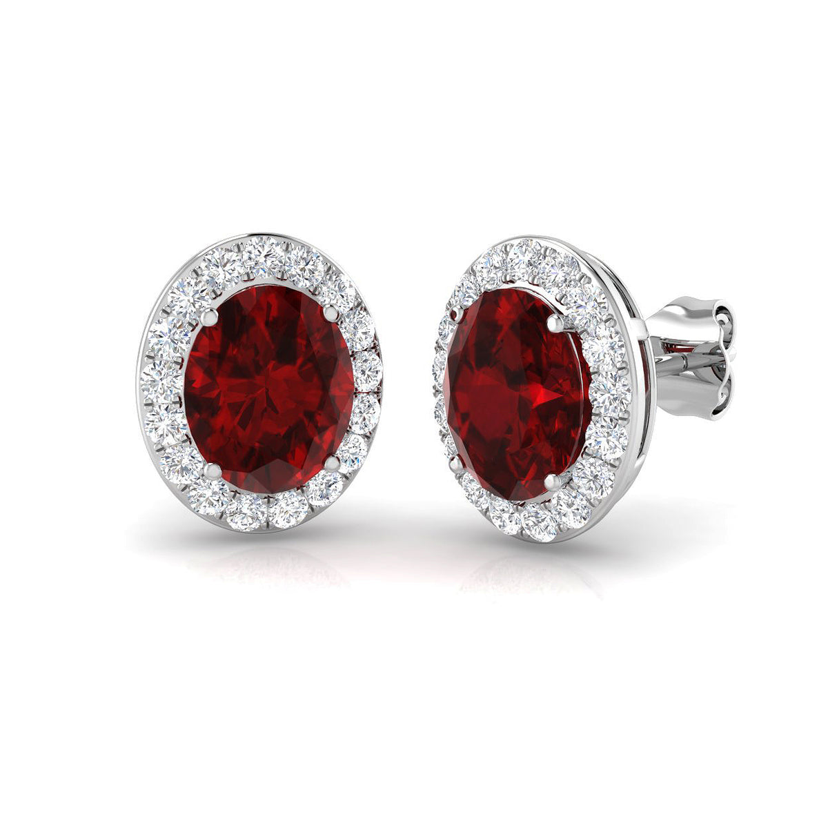 Ruby Diamond Ring 2.63ct–3.02ct – SE4342~RY – 18k White Gold