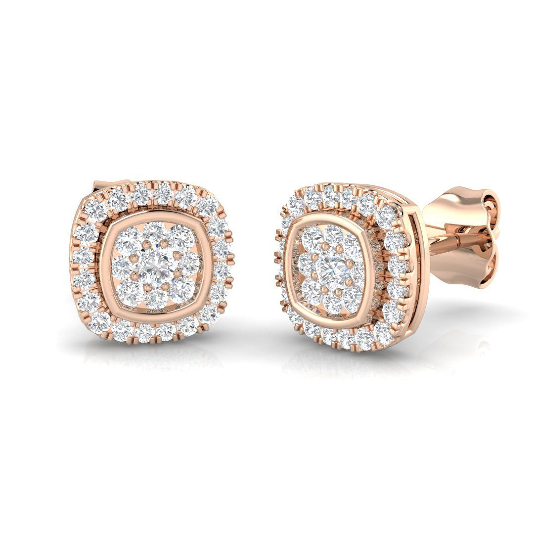Cluster Diamond Ring 0.29ct – SE4523 – 18k Rose Gold