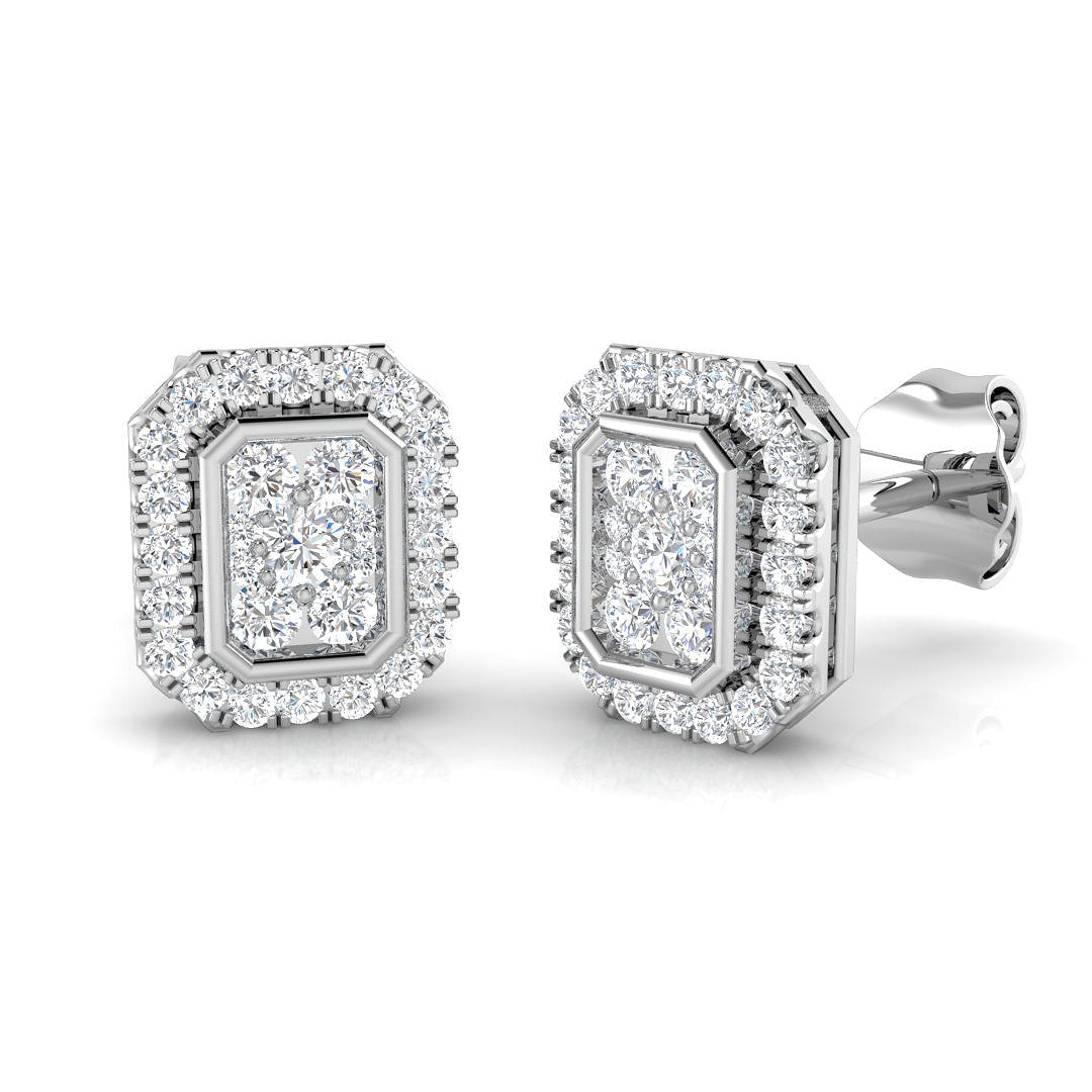 Cluster Diamond Ring 0.35ct – SE4526 – 18k White Gold