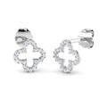 Clover Diamond Ring 0.19ct–0.42ct – SE4529 – 18k White Gold