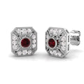Ruby Diamond Ring 0.35ct – SE4607~RY – 18k White Gold